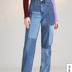 PacSun Eco Patchwork Boyfriend Jeans